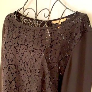 Banana Republic long sleeves lace shirt size M
